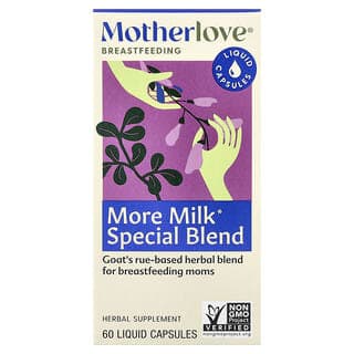 Motherlove, 哺乳,哺乳幫助特別配方,60 粒液體膠囊