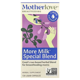 Motherlove, 哺乳,特制泌乳幫助混合配方,120 粒液體膠囊