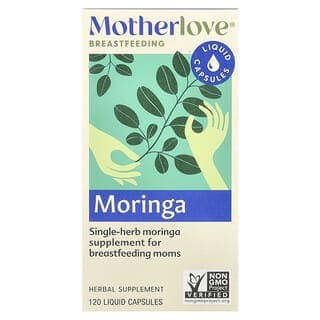 Motherlove, 哺乳幫助,辣木,120 粒液體膠囊(每粒膠囊 579 毫克)