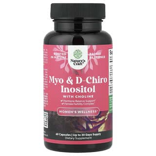 Nature's Craft, Myo + D-Chiro 肌醇,含膽鹼,60 粒膠囊