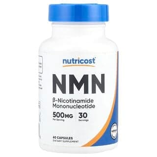 Nutricost, NMN,500 毫克,60 粒膠囊(每粒膠囊 250 毫克)