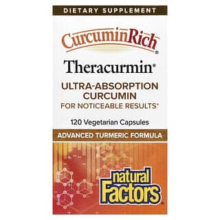 Natural Factors, CurcuminRich,Theracurmin,30 毫克,120 粒素食膠囊