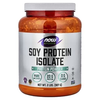 NOW Foods, 運動,大豆分離蛋白,天然原味,2 lbs (907 g)