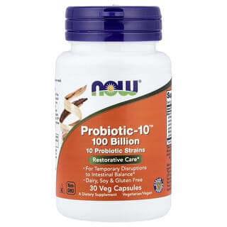 NOW Foods, Probiotic-10,1,000 億,30 粒素食膠囊