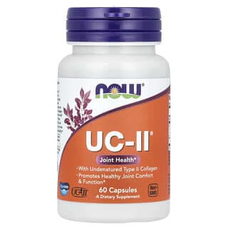 NOW Foods, UC-II® 關節健康,含未變性 II 型膠原蛋白,60 粒膠囊