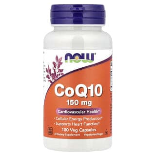 NOW Foods, 輔酶 Q10,150 毫克,100 粒素食膠囊