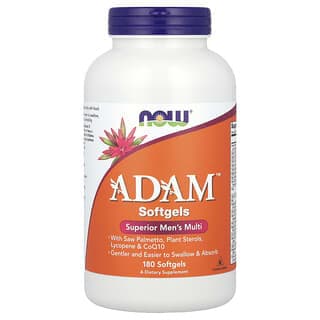 NOW Foods, ADAM™,高級男性複合維生素,180 粒軟凝膠
