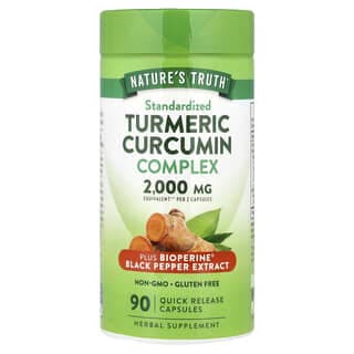Nature's Truth, 薑黃素複合物加 BioPerine® 黑胡椒提取物,90 粒速釋膠囊