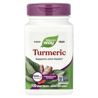 Nature's Way, 姜黃,500 毫克,120 片全素片