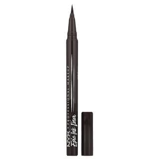 NYX Professional Makeup, 防水 Epic Ink 眼線液筆,03 黑巧克力色,0.03 液量盎司(1 毫升)