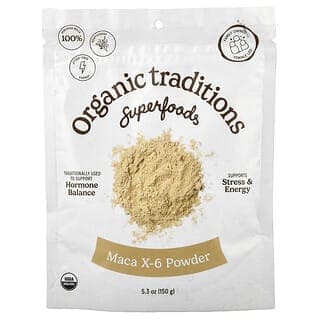 Organic Traditions, 瑪卡 X-6 黑色和紫紅色,5.3 盎司(150 克)