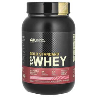Optimum Nutrition, 金標準全乳清蛋白,美味草莓味,2 磅(907 克)