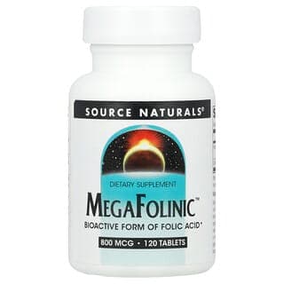 Source Naturals, MegaFolinic™,800 微克,120 片