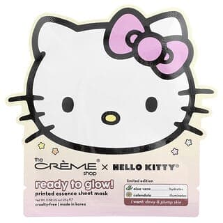 The Creme Shop, Hello Kitty®,Ready To Glow!,印花精華美容面膜,1 片,0.88 盎司(25 克)
