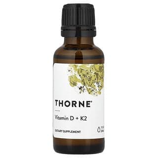 Thorne, 維生素 D + K2,1 液量盎司(30 毫升)
