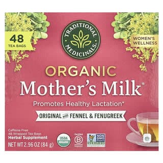 Traditional Medicinals, Organic Mother's Milk®,原初茴香/胡蘆巴,無咖啡萃取,48 茶包,2.96 盎司(84 克)